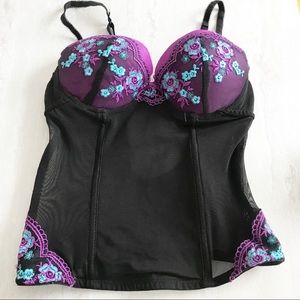 Per Lei Corset Bustier Push Up Black S Boning